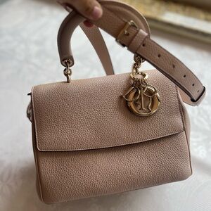 Christian Dior Bull-Calf Be Dior Rose Poudre Flap Bag Dual Town, NWT,Crossbody
